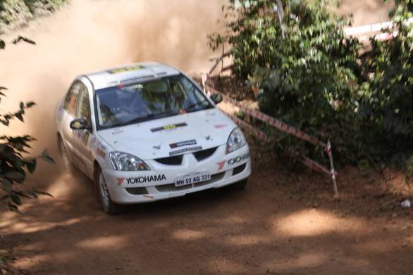 Vikram Devadasan won the 2000cc class of the rally in his Mitsubishi Cedia
