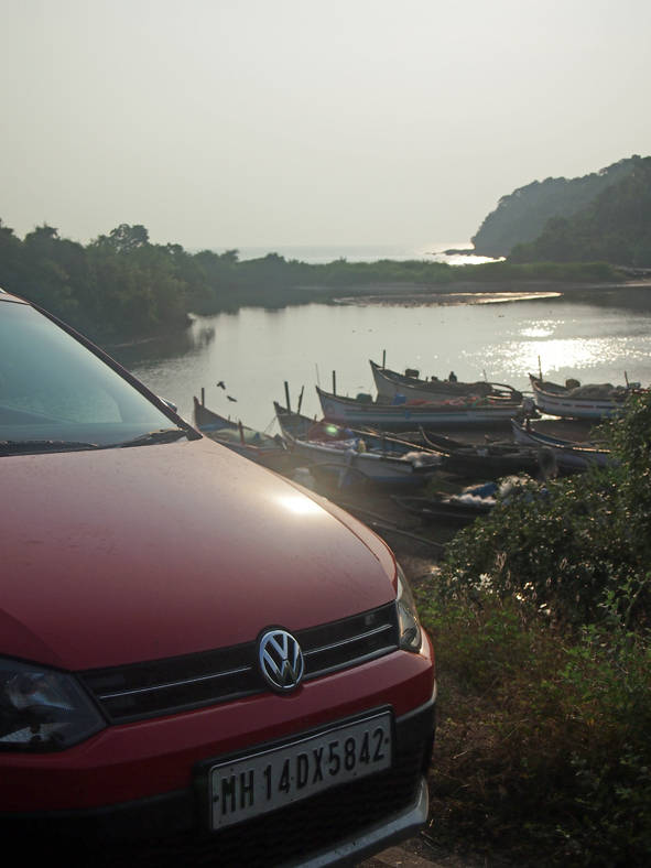 The Cross Polo against a typical Goa backdrop 