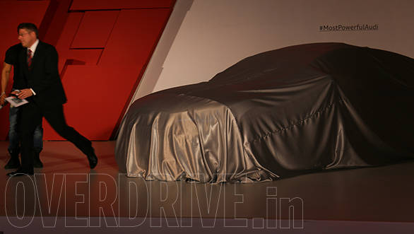 The Audi RS 7 waiting to be unveiled