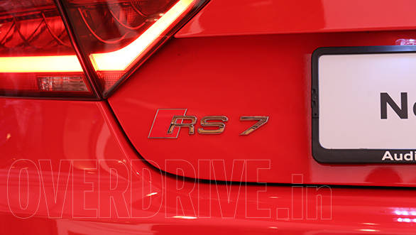 The RS 7 badging