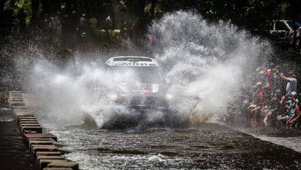 Stephane Peterhansel heads the car category of the Dakar in the X Raid Mini