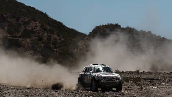 Nasser Al-Attiyah finished fifth during stage 2 and is currently third overall in the cars category
