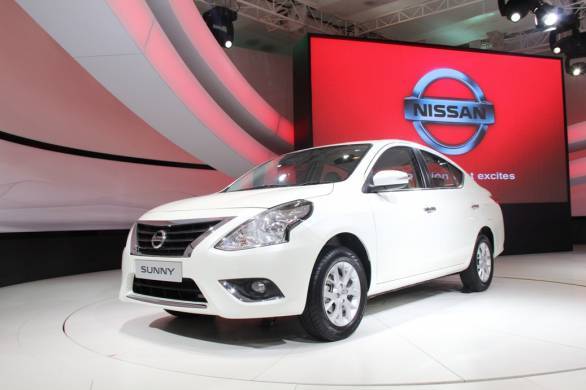 New Nissan Sunny at DAE 2014 - Front