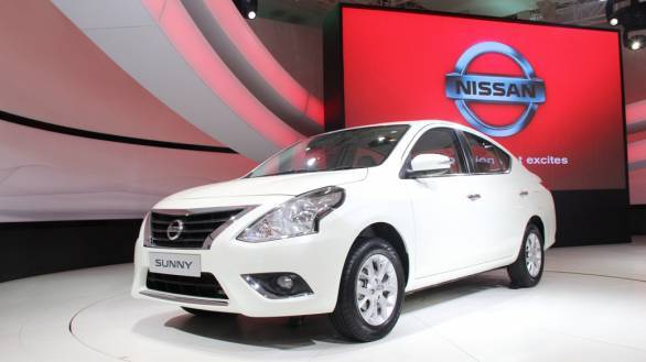 New Nissan Sunny at DAE 2014 - Front