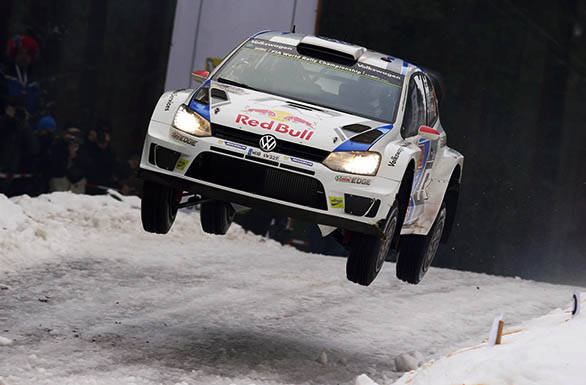 Jari-Matti Latvala got one up on Volkswagen team-mate Sebastien Ogier with victory at Rally Sweden