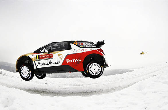 Citroen made it to the podium with third place from Mads Ostberg