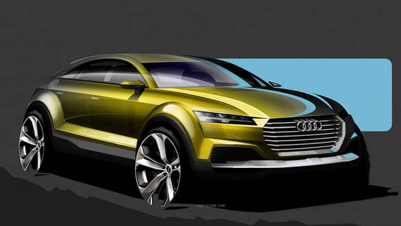 The Audi Q4 Concept combines crossover form with sporty styling seen recently on the new TT