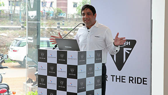 Mr Vimal Sumbly, MD, Triumph Motorcycles India