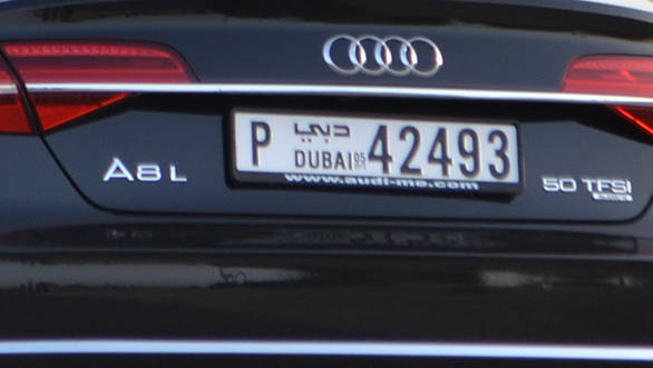 Audi A8 badging