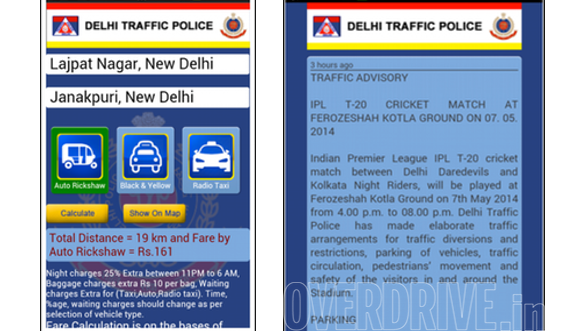Delhi Traffic Police Mobile App