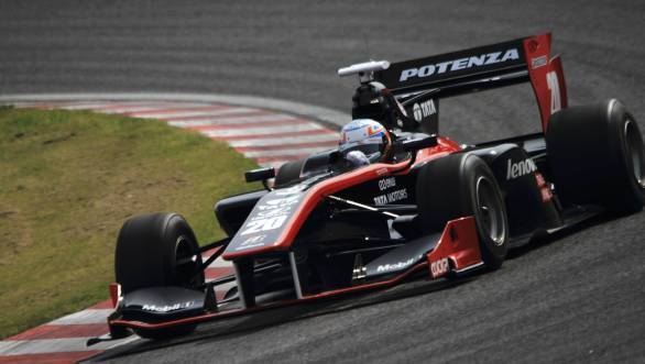 Narain Karthikeyan could do no better than sixth place at the second round of Super Formula Japan at Fuji