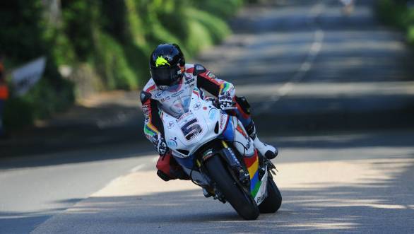 Lap record shattered. All in a day's work for Bruce Anstey. 