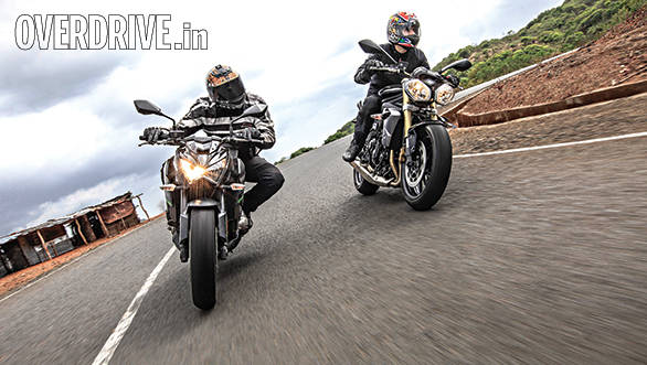 Kawasaki Z800 vs Triumph Street Triple (2)