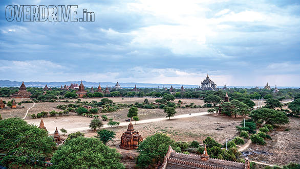 The bagan ruins - around 2,200 temples are left over from the 13th century, when there were actually over 10,000 of these
