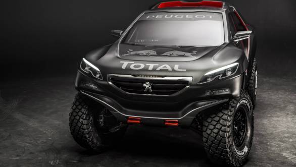 The Peugeot 2008 DKR that the trio will pilot in the 2015 edition of the Dakar