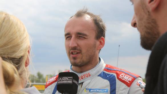 It was disappointment for Polish rally fans as home hero Robert Kubica crashed out