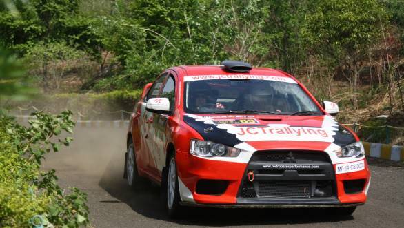 Samir Thapar and GS Mann head the timing sheets at the Rally of Maharashtra