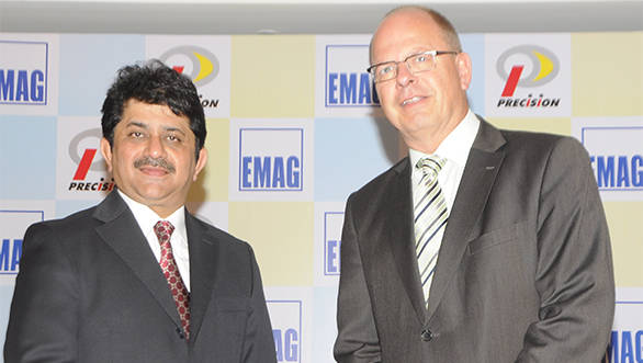 Yatin Shah, Chairman and MD, Precision Camshafts Limited with Andreas Mootz, MD, EMAG Automation, Germany