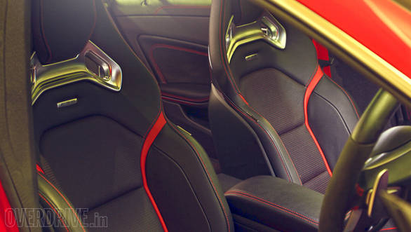 Sport bucket seats are specially developed by Recaro. They look stunning and are comfortable too