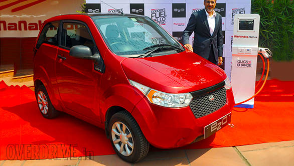 Chetan Maini, founder and CEO of Mahindra Reva Electric car with the updated e20