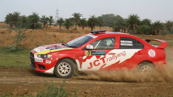 Samir Thapar won the South India Rally leading every single stage along the way