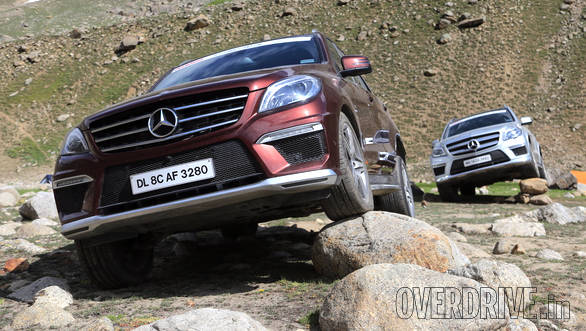 The ML 63 AMG may be an SUV meant for the tarmac, but comes through on this off-road challenge