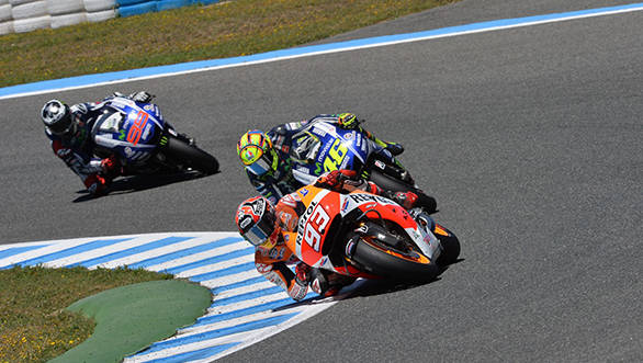 In Jerez it was Rossi again who took the fight to Marquez