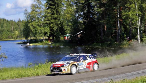 Kris Meeke was the best of the rest making it to the podium in his Citroen