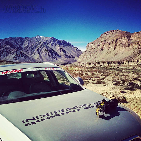 Ladakh, wide-eyes and cameras are a natural combination. And as we've happily discovered, the Audis fit right in as well!