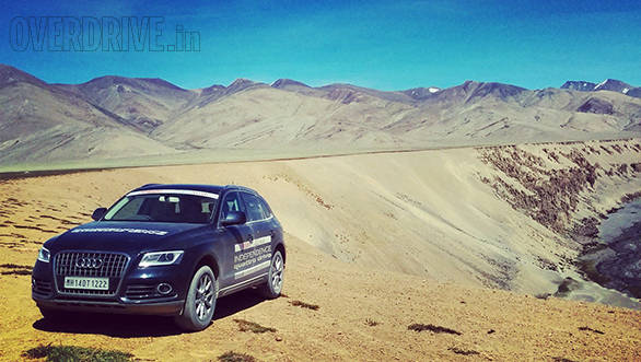 One of our Audis waits patiently while we walk about trying desperately to capture the magnificence of Ladakh