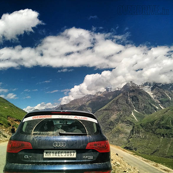 As soon as you cross the busy, dirty Rohtang Pass, civilisation just ends. What you're greeted with is this sight of impossibly blue skies, green and brown mountains with fingers of snow clasping them tight. You'll find it hard to breathe and not because of the altitude for once 