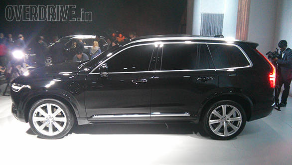 The new XC90 is longer, taller and also lower than the current model