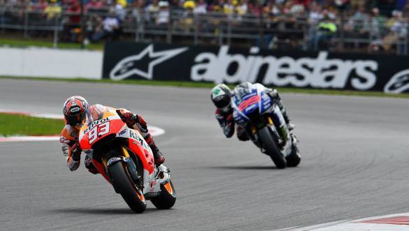Marquez's move on Lorenzo appeared to be rather aggressive, although it seems there's no love lost between the pair