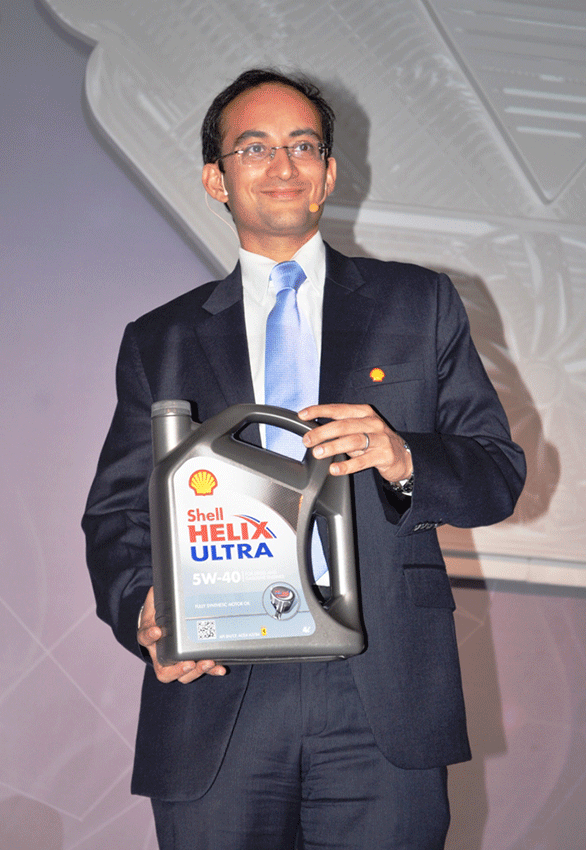 Nitin Prasad, managing director, Shell Lubricants India at the Helix Ultra launch in Mumbai
