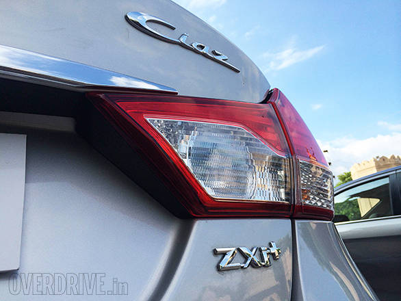 The ZXI+ trim is the range topper for the petrol Ciaz