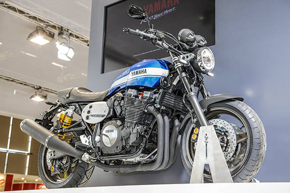 YAMAHA Pressekonferenz zur INTERMOT 2014 mit der Produktneuheit YAMAHA XJR1300.