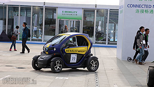 The largest electric car maker in the world, Renault, had all its models on display
