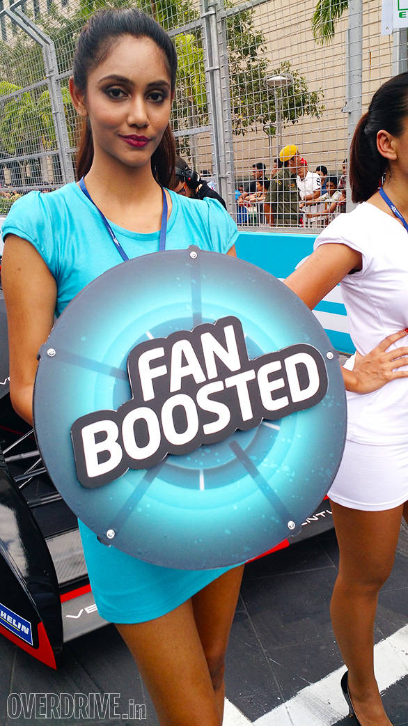 Bruno Senna got the fans vote and was the designated one to receive the five second boost in speed courtesy FanBoost
