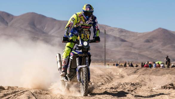 More steady performances as the 2015 Dakar progresses from Duclos on the Sherco TVS RTR 450