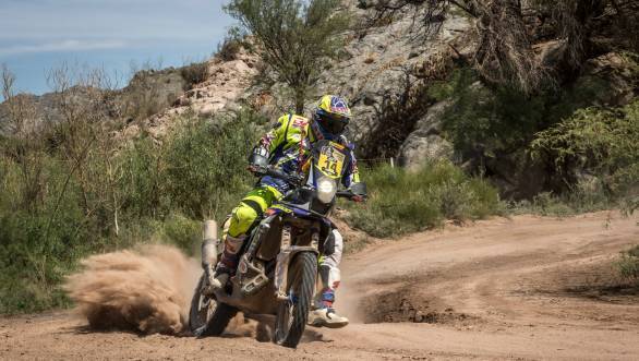 Duclos has taken Sherco TVS into the Top 10 at the halfway point of the 2015 Dakar