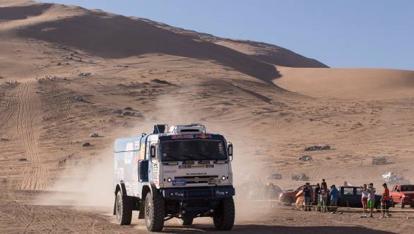 Eduard Nikolaev took stage win and moved into the lead of the truck standings