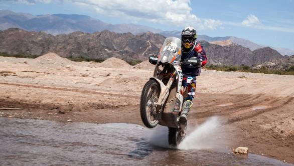 Austrian rider and Dakar debutant Matthias Walkner made a mark by taking the win in Stage 3 of the Dakar 2015