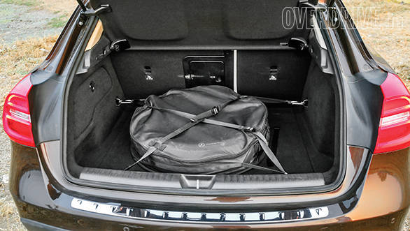 Space saver in the GLA eats into boot space