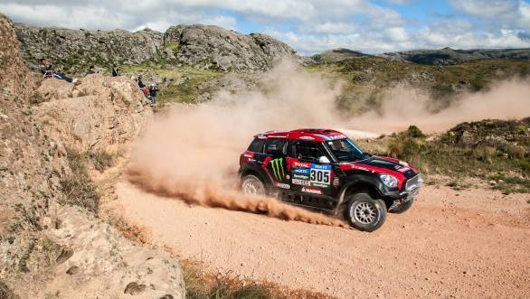 Orlando Terranova on his way to his second stage win at the 2015 Dakar Rally