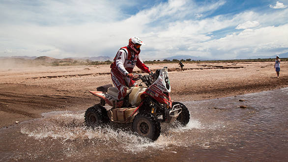 Rafal Sonik is back in the lead in the quad class