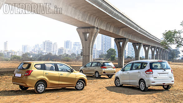 Datsun Go+ vs Maruti Ertiga vs Honda Mobilio (4)