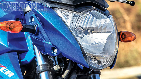 The Gixxer up close can look busy but it is extremely well-made and finished