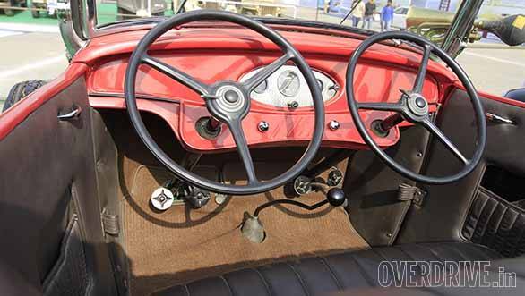 A learner's car complete with two steering wheels and sets of pedals