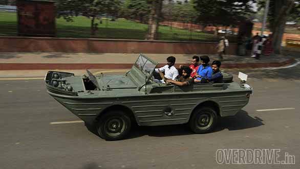 A war model amphibian vehicle