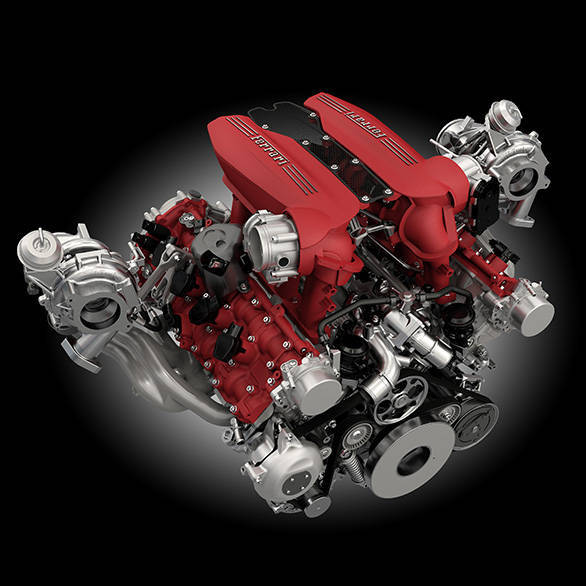 The car  is delivered by the new 3902 cc turbo engine coupled to a seven-gear F1 dual-clutch gearbox featuring Variable Boost Management 
